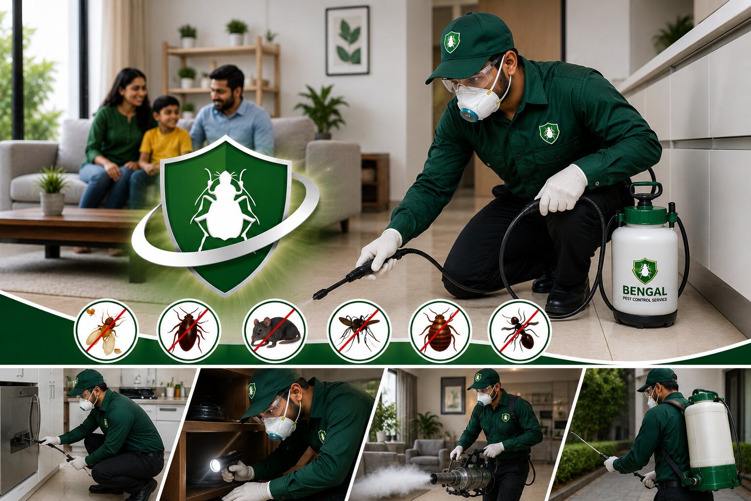 Experienced Pest Control Team in Kolkata